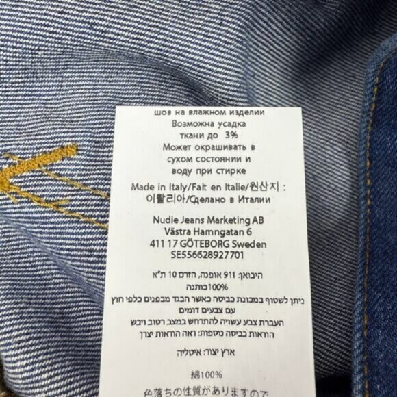 Nudie Jeans Hazy Hank True Blue Slim Fit Bootcut Jean Size 31 x 30 - Picture 6 of 8